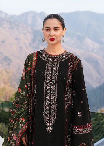 3 Piece - Unstitched Fully Embroidered Dhanak Fabric MB-520